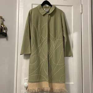 Rickie Freeman for Teri Jon 100% wool wrap jacket